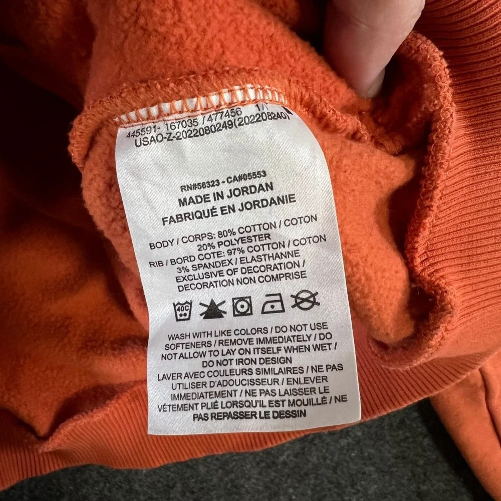 Nike Kids Sportswear Fleece Hoodie Burnt Orange Medium Pullover Sweatshirt